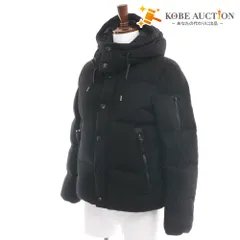 ■ ナノユニバース 西川ダウン ダウンジャケット アウター 肉厚 フード着脱可 メンズ S ブラック