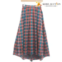 ■ グレースコンチネンタル ロングスカート ボトムス チェックフレアSK 日本製 レディース 36(S相当）マルチカラー タグ付き 未使用