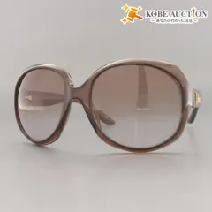■ Christian Dior ディオール サングラス GLOSSY 1 KDCQR 62□20 125 度なしレンズ メガネ 眼鏡 レディース ブラウン 付属品付き