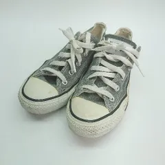 ◇ CONVERSE コンバース CANVAS ALL STAR OX 1C989 ローカット 定番 スニーカー サイズ23センチ グレー レディース E  【1307210037789】