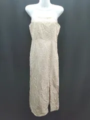 ◇ ◎ ●未使用● NICE CLAUP ギンガムチェック キャミワンピ ロング丈 ワンピース サイズM オレンジ系 レディース E  【1307210038199】