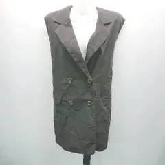 ◇ ◎ one after another NICE CLAUP レイヤード はおり ジレ シンプル カジュアル ベスト サイズF ブラック レディース E  【1307210038106】