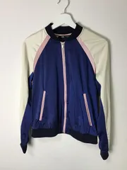 【ZARA】カラーブロックボンバージャケット サイズUSA M