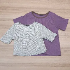 ◇ 《 Kastane カスタネ まとめ売り2点セット サイズF リブ ニット ショート丈 カジュアル トップス レディース 》 E  【1307210038748】