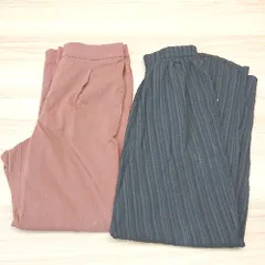 ◇ 《 LAKOLE ラコレ まとめ売り2点セット サイズM ウエストゴム リラックス カジュアル シンプル パンツ レディース 》 E  【1307210038557】