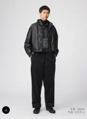 新品 UNIQLO U コーティング ショート ブルゾン 3XL ブラック