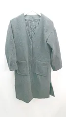 ◇ w closet ダブルクローゼット シンプル ゆったりめ 無地 カジュアル きれいめ 長袖 コート 表記なし グレー メンズ E  【1307210040789】