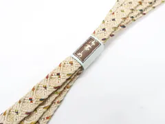 【一輝堂】和装小物 帯締め 帯締 平組 美品 25w12-14738