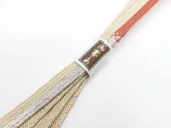 【一輝堂】和装小物 帯締め 帯締 平組 美品 25w12-14743