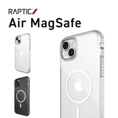 iPhone15 ケース Magsafe 対応 米軍 MIL規格 クリア 耐衝撃 アルミ フレーム カバー Apple iPhone 15 アイフォン15 対応 RAPTIC Air MagSafe
