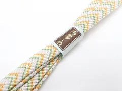 【一輝堂】和装小物 帯締め 帯締 平組 美品 25w12-14748