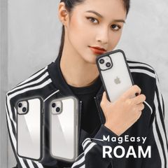 iPhone15 耐衝撃 ケース 米軍 MIL規格 耐衝撃ケース 側面 落下防止 TPU クリアケース Apple iPhone 15 アイフォン15 対応 MagEasy ROAM