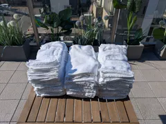 中古フェイスタオル　60枚　業務用洗濯クリーニング済み 綿タオル