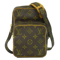 本物 ルイヴィトン LOUIS VUITTON LV ミニアマゾン モノグラム ショルダーバッグ ポシェット ブラウン M45238 Mini Amazon ビトン バッグ 中古  