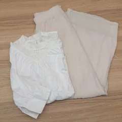 ◇ 《 NICECLAUP ナイスクラップ まとめ売り2点セット サイズＦ/表記なし ウエストゴム パンツ/シャツ レディース 》 E  【1307210049188】