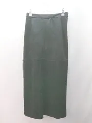 ◇ MOUSSY マウジー 無地 シンプル 大人 ロング丈 タイト スカート サイズM ブラック レディース E  【1307210049171】