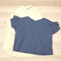 ◇ 《 favori ファヴォリ まとめ売り2点セット サイズ表記なし/38 フロントボタン 無地 ブラウス/シャツ レディース 》 E  【1307210049096】