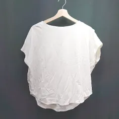 ◇ URBAN RESEARCH DOORS ラウンドネック シンプル 無地 カジュアル カットソー サイズOne ホワイト レディース E  【1307210049935】