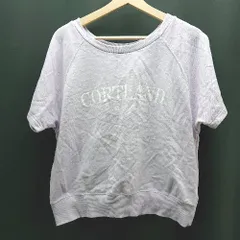 ◇ SonnyＬabel サニーレーベル クルーネック 文字ロゴ 半袖 トレーナー サイズF ラベンダー レディース E  【1307210049256】のサムネイル