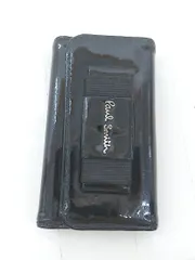 ◇ Paul Smith ポール スミス シンプル 無地 リボン 4連 キーケース ブラック レディース E  【1307250003362】