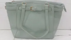 ◇ GUSCIO グッシオ 大人女子 イタリア製 レザー トート バッグ スモーキーグリーン系 レディース メンズ P  【1307250010278】