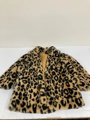 送料無料★AZUL by moussy アズールバイマウジー★ファーコート　ヒョウ柄コート　アウター★Sサイズ　#80105sug