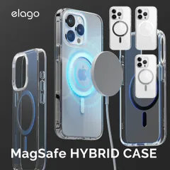 iPhone15Pro ケース Magsafe 耐衝撃 背面 ハード 側面 ソフト TPU クリアケース Apple iPhone15 Pro アイフォン15 プロ 対応 elago MagSafe HYBRID CASE
