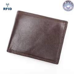 新品 未使用 財布 小さい財布 二つ折り財布 メンズ 本革 スキミング防止 レザー コンパクト 薄い 小銭入れ