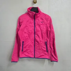 L レディース PUMA ピンク色 レディース ジップアップ ジャケット