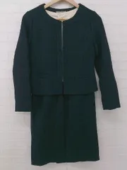 ◇ NATURAL BEAUTY BASIC フォーマル ワンピース ジャケット アンサンブル サイズS ネイビー アイボリー系 レディース P  【1307250018601】