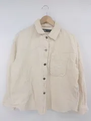 ◇ ZARA ザラ 無地 フリンジ コーデュロイ 長袖 ジャケット サイズEUR M USA M MEX 28 ライトベージュ系 レディース P  【1307250022042】