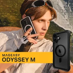 iPhone16 Plus ケース クリア MagSafe 対応 耐衝撃 MIL規格 マグセーフ スマホケース iPhone16Plus アイフォン16 プラス 対応 MagEasy Odyssey M