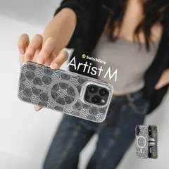 iPhone 16 Plus ケース MagSafe 対応 クリア オシャレ イラスト アート 耐衝撃 スマホケース マグセーフ スマホカバー iPhone16Plus 対応 SwitchEasy Artist M