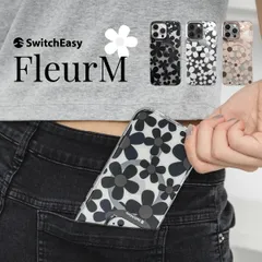 iPhone 16 Pro Max ケース 花柄 クリア 可愛い MagSafe 対応 耐衝撃 スマホケース オシャレ マグセーフ スマホカバー iPhone16ProMax 対応 SwitchEasy Fleur M