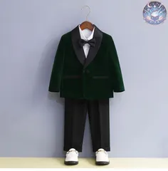 新品 未使用 フォーマルスーツ 男の子 3点セット ジャケット パンツ ボウタイ 子供服 キッズ 入園式 入学式 卒業式 演出 冠婚葬祭