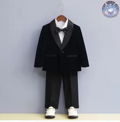 新品 未使用 フォーマルスーツ 男の子 3点セット ジャケット パンツ ボウタイ 子供服 キッズ 入園式 入学式 卒業式 演出 冠婚葬祭