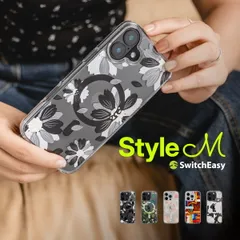 iPhone 16 Pro Max ケース MagSafe 対応 クリア オシャレ アート 耐衝撃 スマホケース マグセーフ 可愛い スマホカバー iPhone16ProMax 対応 SwitchEasy Style M