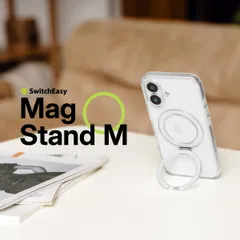 iPhone 16 ケース クリア MagSafe 対応 スタンド リング付き 耐衝撃 マグセーフ リング スマホケース iPhone16 アイフォン 16 対応 SwitchEasy MagStand M