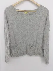 ◇ Ray BEAMS レイ ビームス MIX カシミア混 ウール混 長袖 ニット セーター グレー系 レディース P  【1307250024145】