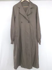 ◇ classicalelf カジュアル シンプル 無地 ボリュームスリーブ 長袖 コート サイズL ブラウン系 レディース P  【1307250024084】