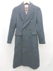 ◇ UNIQLO × INES DE LA FRESSANGE シンプル 長袖 ロング チェスター コート サイズS ネイビー レディース P  【1307250026828】