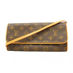 【5pe6736】ルイヴィトン ショルダーバッグ モノグラム ポシェットツインGM M51852 ブラウン【中古】レディース