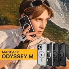 iPhone 16 Pro ケース クリア MagSafe 対応 耐衝撃 MIL規格 マグセーフ スマホケース iPhone16Pro アイフォン16 プロ 対応 MagEasy Odyssey M