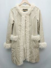 ◇ AS KNOW AS アズノゥアズ ムートン フェイクファー 長袖 ブルゾン ジャンパー ベージュ レディース P  【1307250032362】