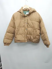 ◇ ◎ AZUL BY MOUSSY 2WAY ジップアップ 中綿 長袖 ブルゾン ジャンバー サイズＭ ライトブラウン レディース P  【1307250032270】