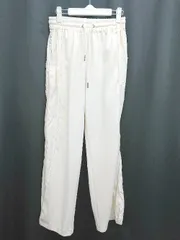◇ JEANASIS ジーナシス 異素材 ウエストゴム ゆったり パンツ サイズF アイボリー レディース P  【1307250032195】