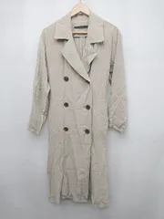 ◇ ◎ KBF+ アーバンリサーチ 無地 ロング 薄手 長袖 トレンチコート サイズOne ライトグレー メンズ P  【1307250031969】