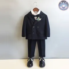 新品 未使用 フォーマルスーツ 男の子 4点セット ジャケット ベスト パンツ ボウタイ 子供服 キッズ 入園式 入学式 卒業式 演出 冠婚葬祭