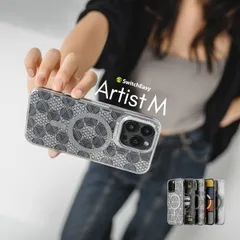 iPhone 16 Pro ケース MagSafe 対応 クリア オシャレ イラスト アート 柄 耐衝撃 スマホケース マグセーフ スマホカバー iPhone16Pro 対応 SwitchEasy Artist M