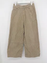 ◇ Sonny Label コーデュロイ カジュアル ストレート ワイド パンツ サイズ150-155 MS 9 ベージュ レディース E  【1307250033369】